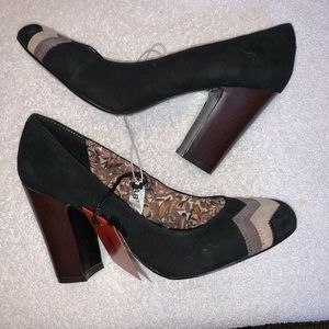 🤎🖤🤍 Missoni for Target Suede Heels - Rare!
